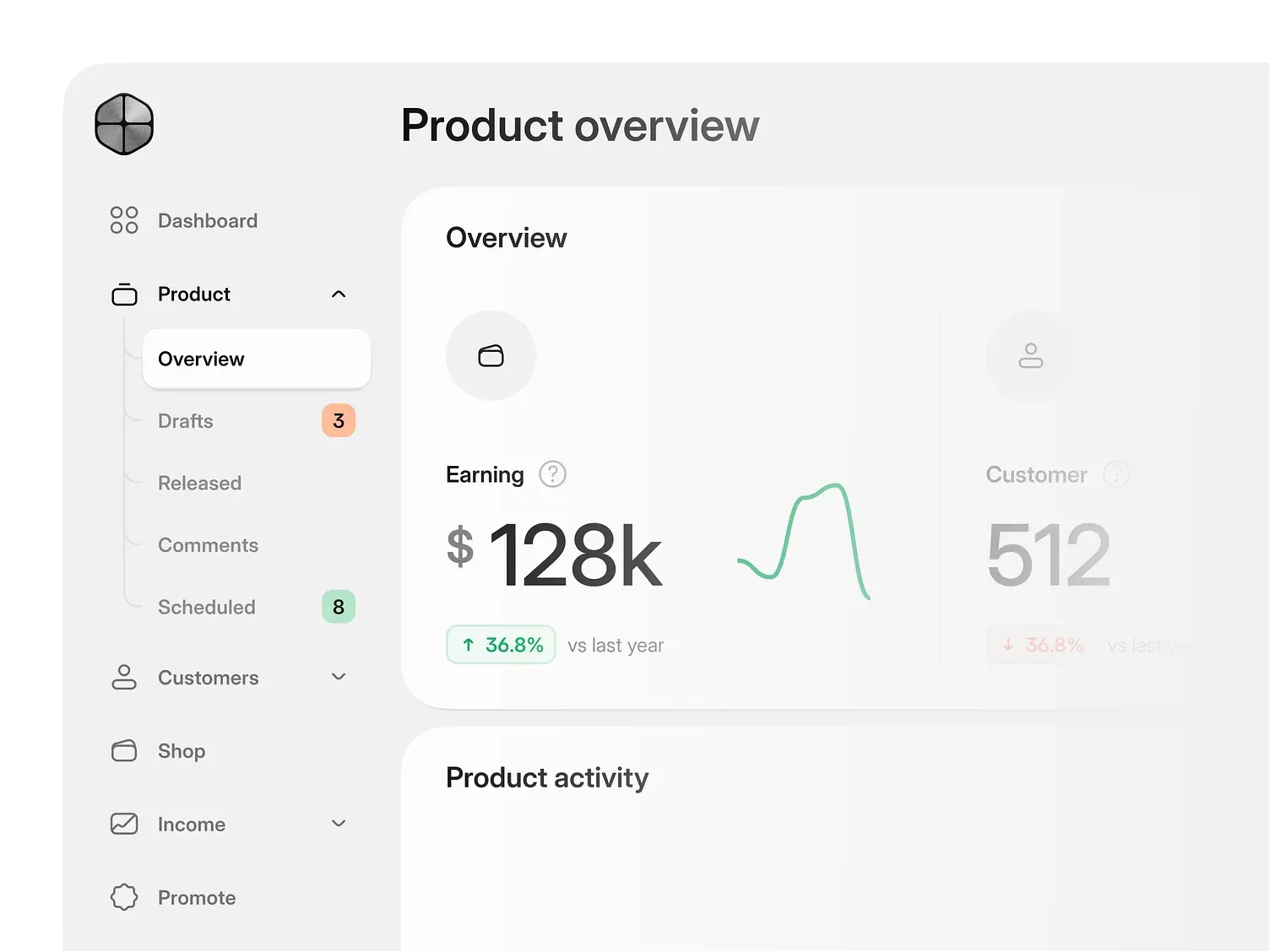 Landing page mockup